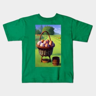 Eggs in a farm Kids T-Shirt